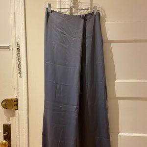 Asymmetric wide leg trousers